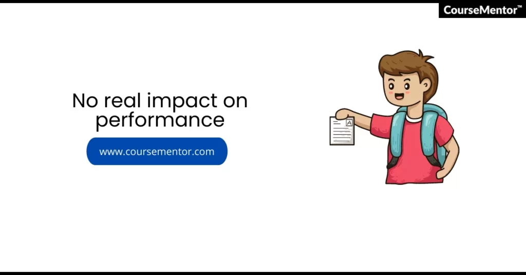 No real impact on performance