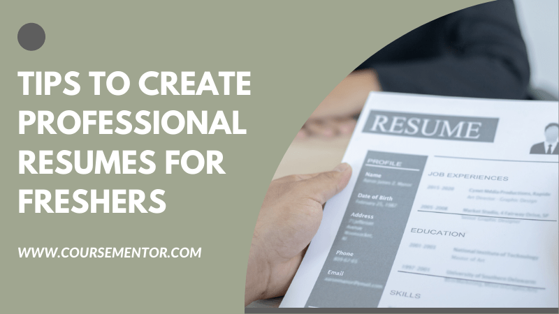 tips to create professional resumes