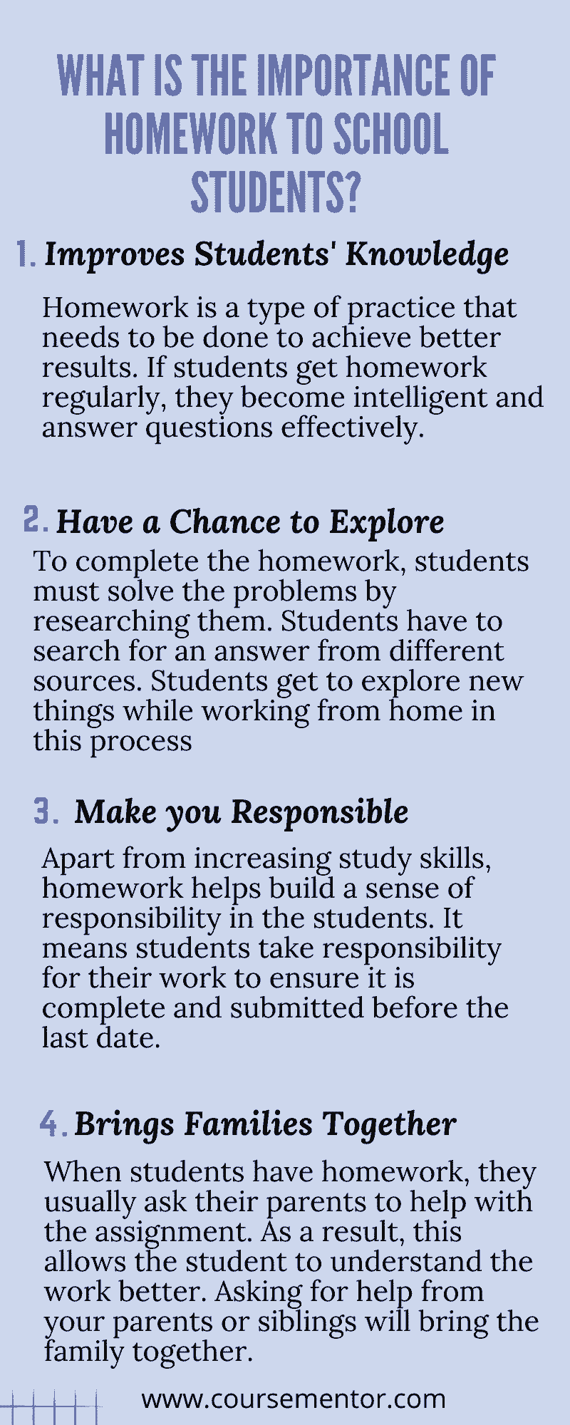 evidence that homework helps students