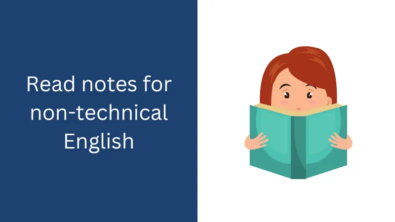 Read notes for non-technical English
