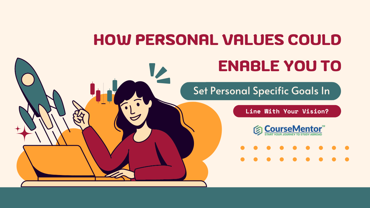 how personal values could enable you to set personal specific goals in line with your vision