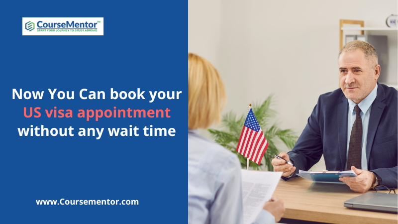 Now Book USA visa appointment without any wait time